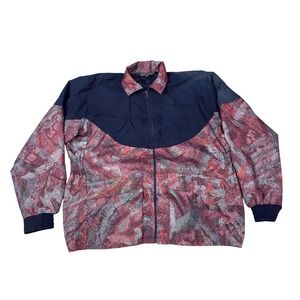 Sunderland of‎ Scotland Cygnet Jacket Mens XL Blue Pink Abstract Waterproof Zip